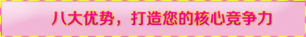 八大优势，打造您的核心竞争力
